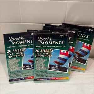 Special Moments Matte Photo Paper - 20 Sheets 4x6